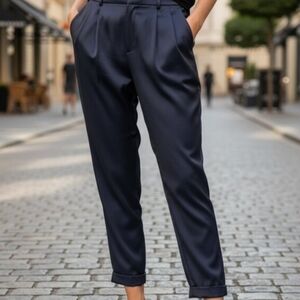 Ramy Brook Navy Madelyn Ankle Pant Women's Size 6 NWT